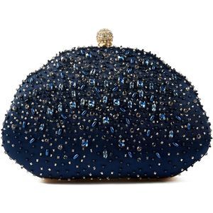 Rhinestone Clutch Purses Top-Handle Evening Bag Wedding mal -_-